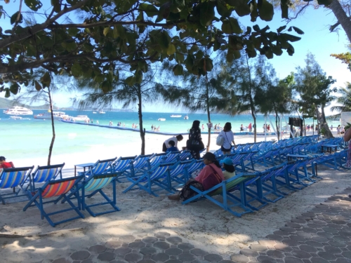 Beach chair view